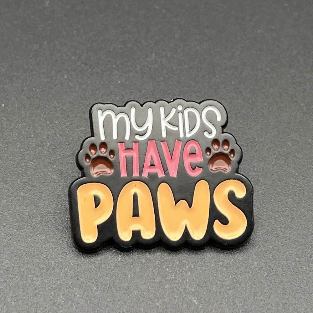 My‎ Kids Have Paws Lapel Hat Pin